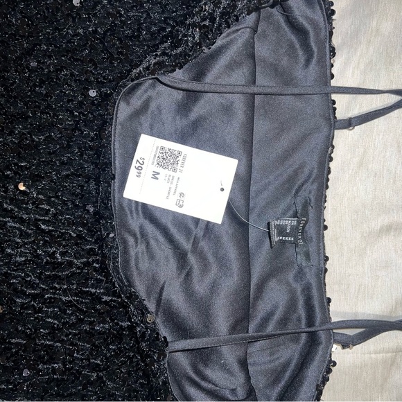 Forever 21 Black Sequin Mini Cocktail Party Dress | Bodycon Sleevless | NWT - Picture 5 of 6